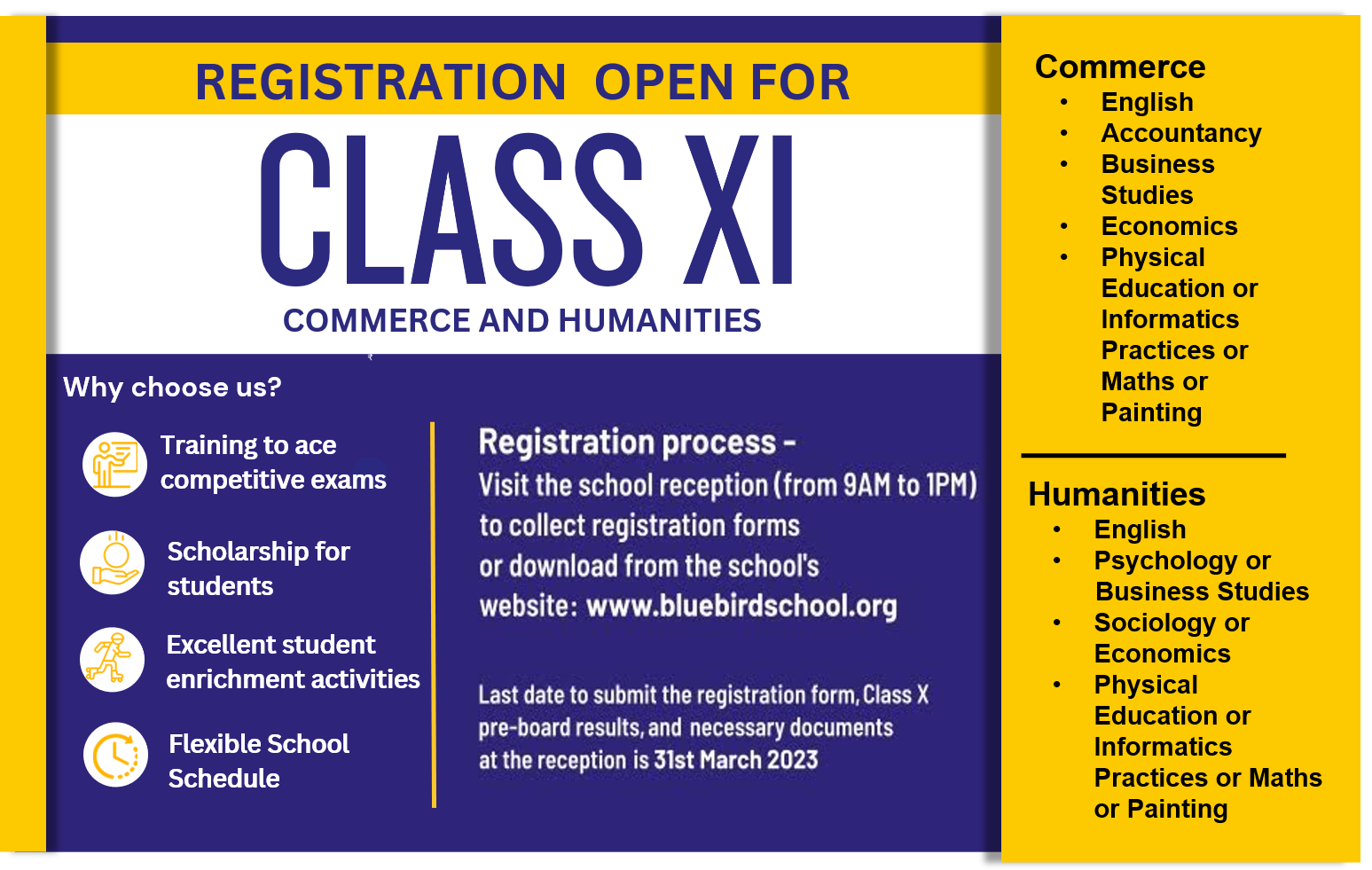 class XI admission ad